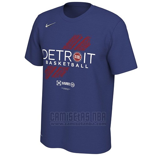 Camiseta Manga Corta Detroit Pistons Azul